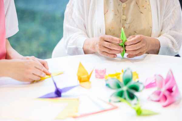施設内のイベント折り紙