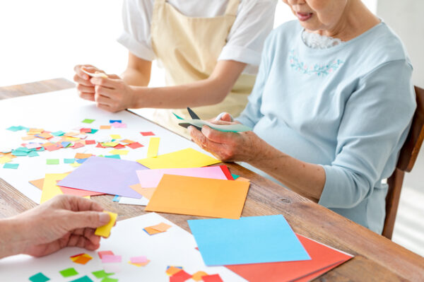 施設内のイベント折り紙